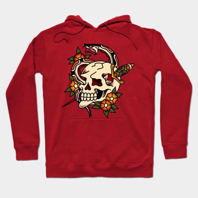 Cycle of Life Skull Hoodie by OldSalt